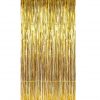 golden foil fringe curtain