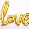 Love golden foil letter